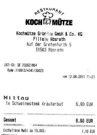 mreg Hffner Kochmtze Restaurant